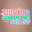 Tulipán Broken Caps PRO - Available on Myfonts 55 % off. Un projet de T , et pographie de Felipe Calderón Arteaga - 06.05.2014