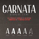 GARNATA Display (free font). Design, T, and pograph project by JuanJo Rivas - 05.18.2014