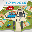 CaixaBank Plaza. Traditional illustration project by Gustavo Arens - 02.14.2014