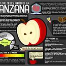 Infografía Manzana . Projekt z dziedziny Projektowanie informacji, Trad, c i jna ilustracja użytkownika Amauri Maltos - 02.06.2017