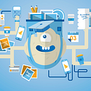 Blubín BBVA. Art Direction, Design, and Traditional illustration project by Lucia Perales - 06.12.2014