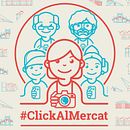 #ClickAlMercat. Un projet de Conception de personnages, Illustration traditionnelle, Illustration vectorielle , et Publicité de Gong - 20.01.2017