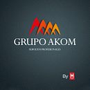 Logotipo e imagen gráfica, Grupo Akom. Un projet de Br et ing et identité de MIGUEL ANGEL PARREÑO BARRAGAN - 23.06.2014