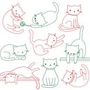 Adopta Gatitos :3 . Ilustrație tradițională de Pamela Shalala - 06.29.2014