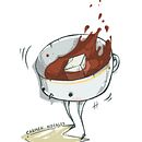 Serie "Tazas". Character Design, and Traditional illustration project by Carmen Nogales - 07.07.2014