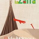 Poster to promote the XVII Zafra Festival in El Tablero de Maspalomas, Gran Canaria, España.. Traditional illustration project by n minúscula - 07.04.2014