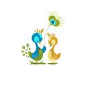 The peacock lovers Ein Projekt aus dem Bereich Traditionelle Illustration von Rod Perich - 09.07.2014
