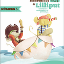 Portada revista "Bienvenidos a Lilliput" nº0. Character Design, and Traditional illustration project by Carmen Nogales - 12.10.2013