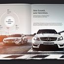 Mercedes-AMG Performance Studio – una seria de tres folletos. Een project van  Br, ing en identiteit,  Ontwerp, Redactioneel ontwerp y Grafisch ontwerp van Katrin Horstkemper - 19.06.2011