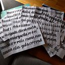 Cancilleresca in progress. Un progetto di Calligrafia di Rosalía Crespo - 27.10.2016
