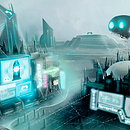 Ciudad Ciberpunk - Twisted Future. Un projet de Illustration traditionnelle de Chris Borland - 21.09.2014