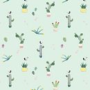 pattern – cactus . Ilustrasi tradisional proyek oleh Bárbara Miret - 09.25.2014