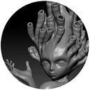 Mermaid WIP Estrenando software. Un proyecto de 3D, Diseño de personajes y Escultura de Heidy - 25.09.2014