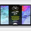 WEB CYCLINGBCN.COM. Graphic Design, and Web Design project by Odi Bazó - 09.30.2014