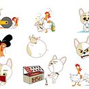 Stickers para app Tellmi. Un proyecto de Diseño, Diseño de personajes e Ilustración tradicional de Alfonso Rosso - 08.10.2014