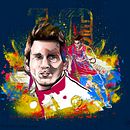 Leo messi. Un proyecto de Diseño gráfico, Ilustración tradicional y Publicidad de osval - 22.10.2014