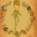 Peter Pan. Character Design, and Traditional illustration project by Ayelen Garcia - 10.29.2014