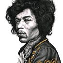 Jimi Hendrix. Un progetto di Belle arti e Illustrazione tradizionale di jan_serra - 01.11.2014