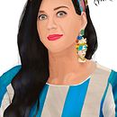 Katy Perry. Un projet de Illustration traditionnelle de Erick Miguel Martínez Ortega - 01.11.2014