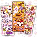 Cukismos Stickers. Design, Character Design, Product Design, and Traditional illustration project by Diana - 11.10.2014