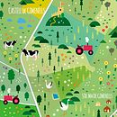 Mapa ilustrado. Un projet de Design graphique et Illustration traditionnelle de Germán Pérez de Antonio - 25.11.2014