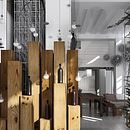 Detalle expositor vinos . Un progetto di 3D, Architettura d'interni e Design di Maria Gonzalez - 12.12.2014