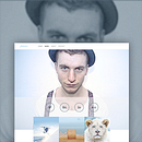 Joan Theme / A web concept . Un proyecto de Diseño gráfico, Diseño Web y UX / UI de Kike Escalante - 06.01.2015