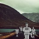 The march of the discarded robots Ein Projekt aus dem Bereich Traditionelle Illustration von Sandra Falagan Blancas - 11.01.2015