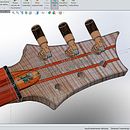 GUITAR PROJECT with SOLIDWORKS. Projekt z dziedziny 3D, Craft, Design,  Muz i ka użytkownika Jesus Godina - 15.01.2015