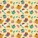 Colección Tea Time. Un proyecto de Artesanía, Ilustración tradicional, Ilustración vectorial y Pattern Design de Rocío Sánchez - 01.08.2014