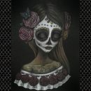 Día de Muertos. Fine Arts, Traditional illustration, and Painting project by Soraya Fernandez Albarral - 02.01.2015