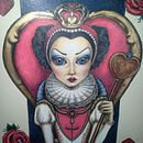 Reina de corazones. Fine Arts, Traditional illustration, and Painting project by Soraya Fernandez Albarral - 02.01.2015