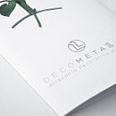Tríptico de Servicios - Decometallum Ein Projekt aus dem Bereich Br, ing und Identität, Kunstleitung, Design, Verlagsdesign und Grafikdesign von Felipe Gil López - 07.02.2015