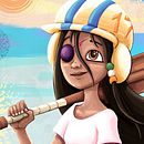 Indian Cricket Girl. Un proyecto de Animación, Diseño de personajes, Ilustración tradicional y Diseño editorial de (Igor Ramos Peula) - 08.02.2015