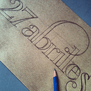 LETTERING. Un proyecto de Caligrafía y Tipografía de Tania Quindós - 12.02.2015