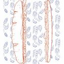 Menú de bocatas para Cafetería. Un projet de Conception éditoriale, Design graphique, Illustration traditionnelle et Illustration numérique de Patricia Fernández Ruibal - 14.02.2015