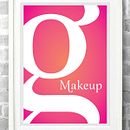 Makeup typeface. Een project van T y pografie van Karina Goto - 15.04.2013