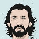 Andrea Pirlo. Un proyecto de Dirección de arte, Diseño e Ilustración tradicional de Pablo Poveda - 19.02.2015