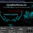 CambiaDiscos.es - Comunidad de intercambio de discos antigüos - Portada Ein Projekt aus dem Bereich Webdesign von Moisés Alcocer - 19.02.2015