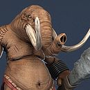 Hombre Elefante. 3D, and Animation project by Cristian Cid Campanals - 03.24.2015