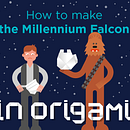 El Halcón Milenario en origami. Projekt z dziedziny Projektowanie informacji, Projektowanie graficzne, Trad, c i jna ilustracja użytkownika Eloísa Bielsa Gutiérrez - 31.03.2015