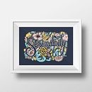 Serendipity Ein Projekt aus dem Bereich Kalligrafie, Design, Grafikdesign, Traditionelle Illustration, T und pografie von Tatiana Barrantes - 02.04.2015
