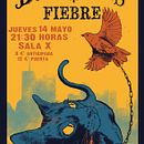 Cartel para las bandas "Las Buenas Noches" y "Fiebre". Traditional illustration project by Arturo Salguero Callejas - 04.27.2015