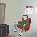 Aburrido con la TV. Un progetto di Illustrazione tradizionale di César Casado - 28.04.2015