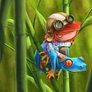 Sapito corredor. Un proyecto de Ilustración tradicional de macus romero - 30.04.2015