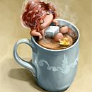 I love coffee. Un proyecto de Ilustración tradicional de macus romero - 30.04.2015