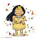 Pocahontas - Hit your face. Un proyecto de Diseño de personajes e Ilustración tradicional de Laura González Padilla - 05.05.2015