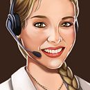 NBA Manager 2015. Character deisgn: job's girl.. Un proyecto de Diseño de juegos, Diseño de personajes e Ilustración tradicional de Jorge Andújar - 19.04.2015