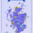 Map of Scotland. Design gráfico, e Multimídia projeto de Laura Renart Macías - 10.05.2015