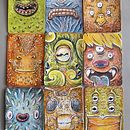 "Aceos"  serie 1. Un proyecto de Diseño de personajes e Ilustración tradicional de Lebrilope - 18.05.2015